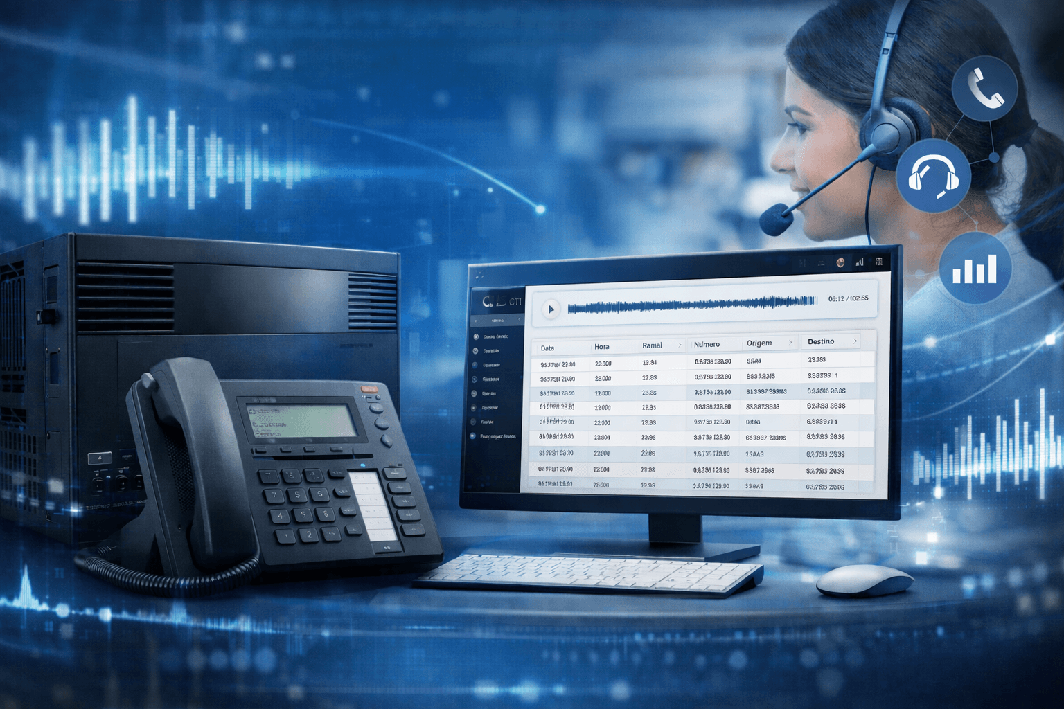 PABX Panasonic com CHS CTI auxilia na sua gestão e na qualidade do seu atendimento